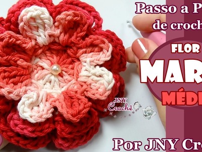 PAP de crochê Flor Maria (média) por JNY Crochê
