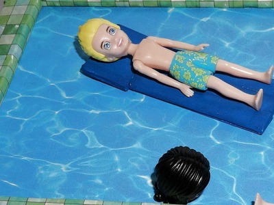 Como fazer boia de piscina em miniatura para boneca Barbie e outras