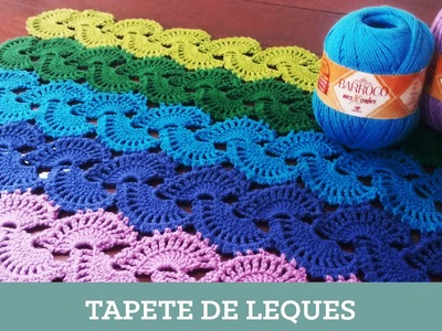 Criações em Crochê: Tapete de Leques | Luciana Ponzo