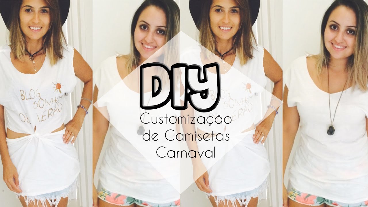 DIY: Customização de camisetas Carnaval