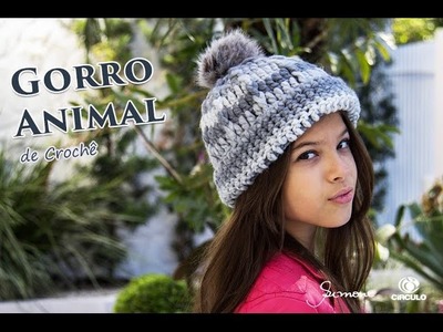 Gorro de Crochê - Professora Simone - Gorro Fácil Animal Círculo S.A