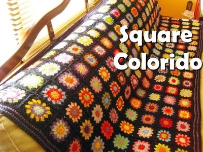 O Square colorido  da minha manta