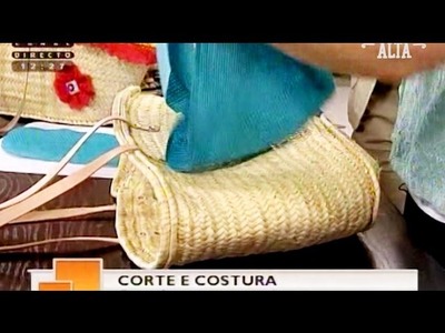 Forrar cestas de palha - Costura com Riera Alta
