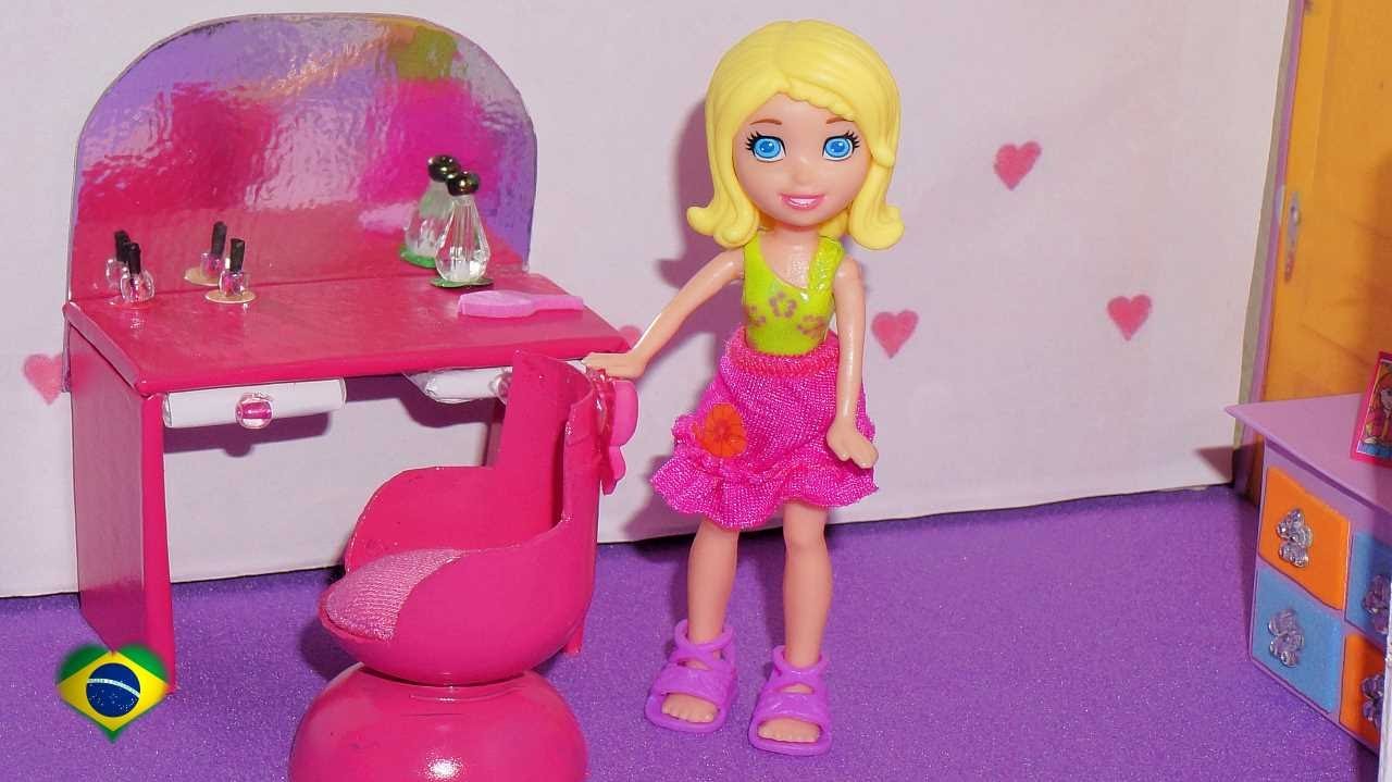 Como fazer cadeira para mini boneca (Polly, Princesas, Lalaloopsy, etc)