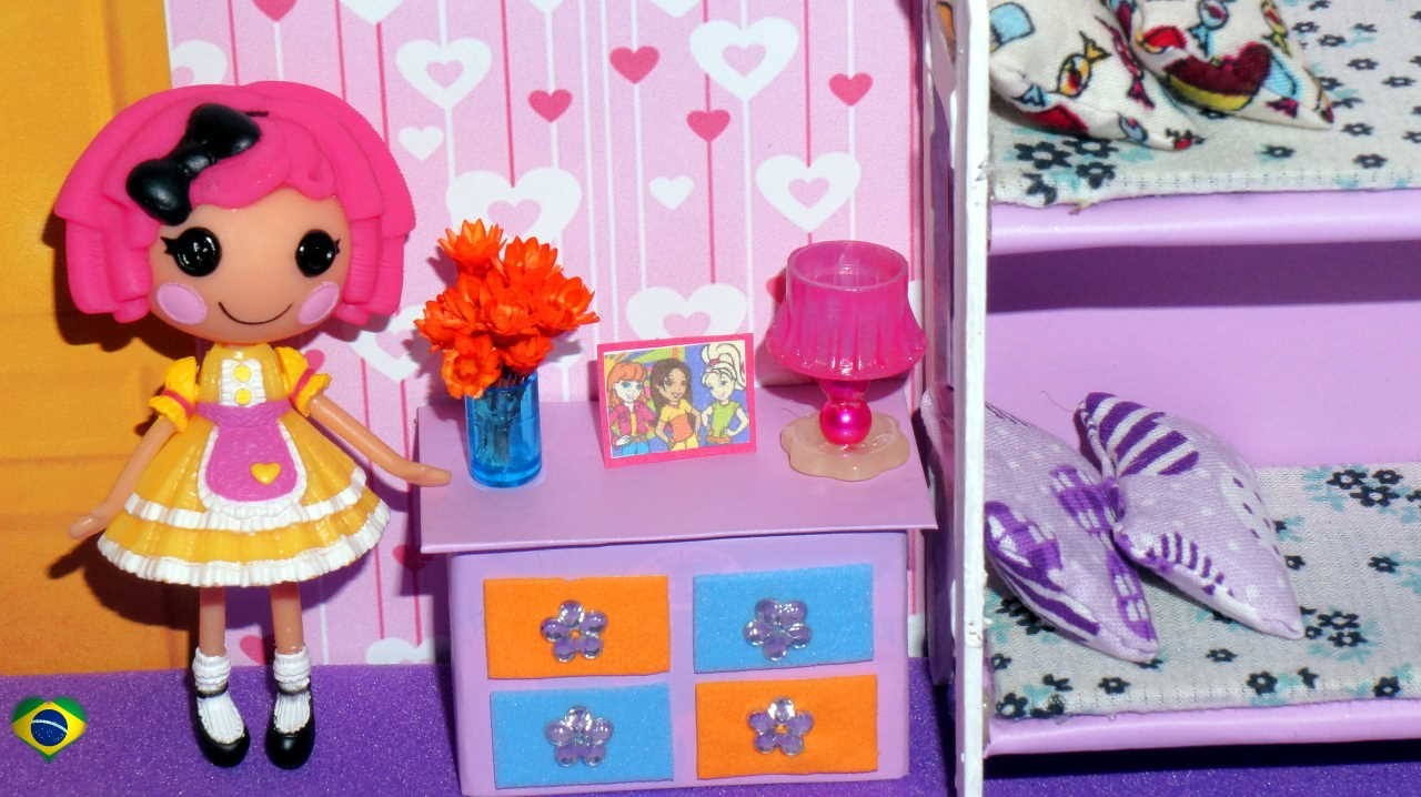 Como fazer cômoda para mini boneca (Polly, Princesas, Lalaloopsy etc)