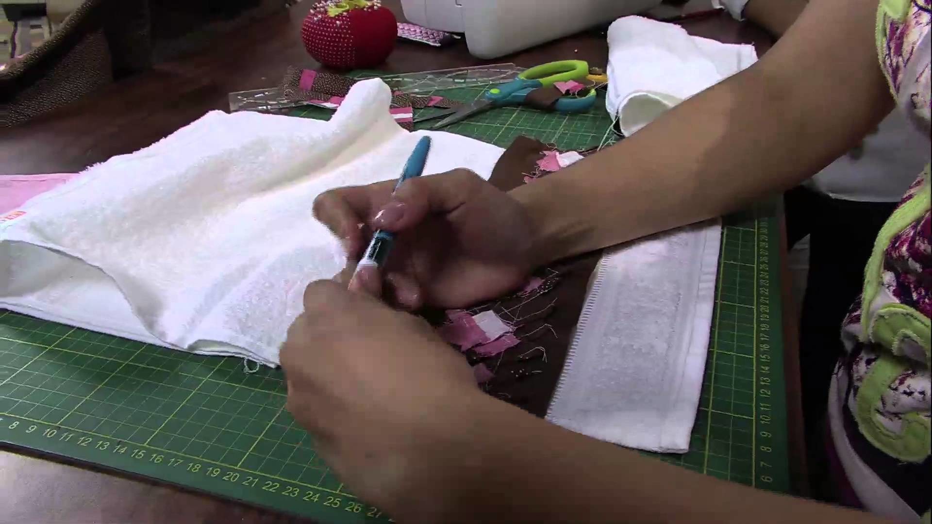 Mulher.com 30.04.2013 Camila Martins - Patchwork seminole toalha  Parte 2.2