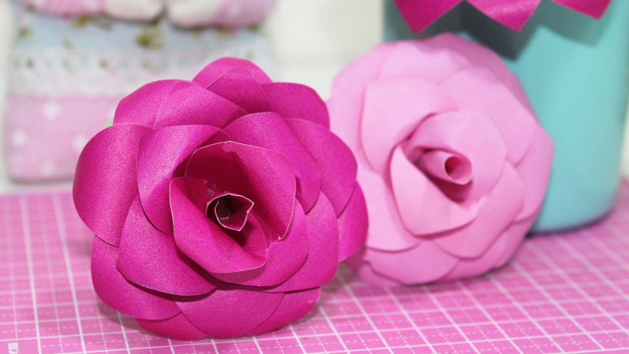 DIY -  Flor de Papel -  Como Fazer - Paper Flower - Segredos de Aline