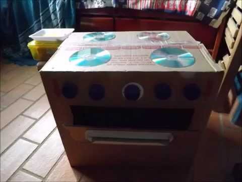 Fábrica de Brinquedos da vovó: cozinha de papelão
