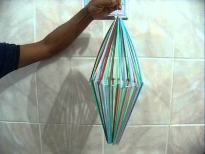 1 Etapa  BALÃO RECICLADO: Utilizando Canudos Descartados!!