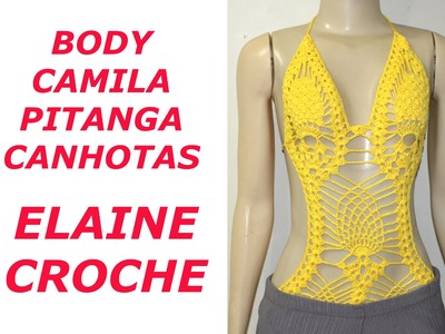 CROCHE PARA CANHOTOS - LEFT HANDED CROCHET - BODY CROCHE CAMILA PITANGA CANHOTAS