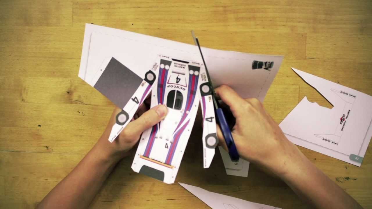 3D Paper Craft - RACING CARS - Make your own paper toys