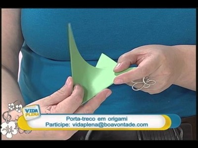 Artesanato - Porta-treco em origami