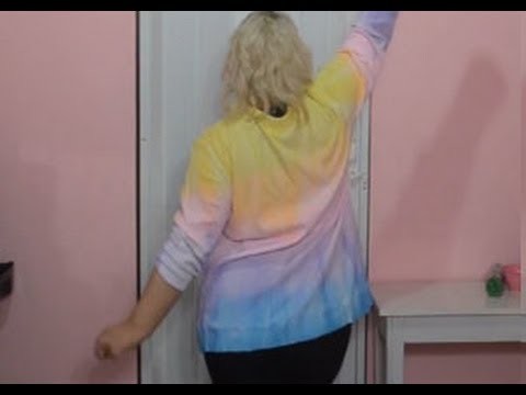 Diy: Cardigan rainbow (Cardigã colorido)