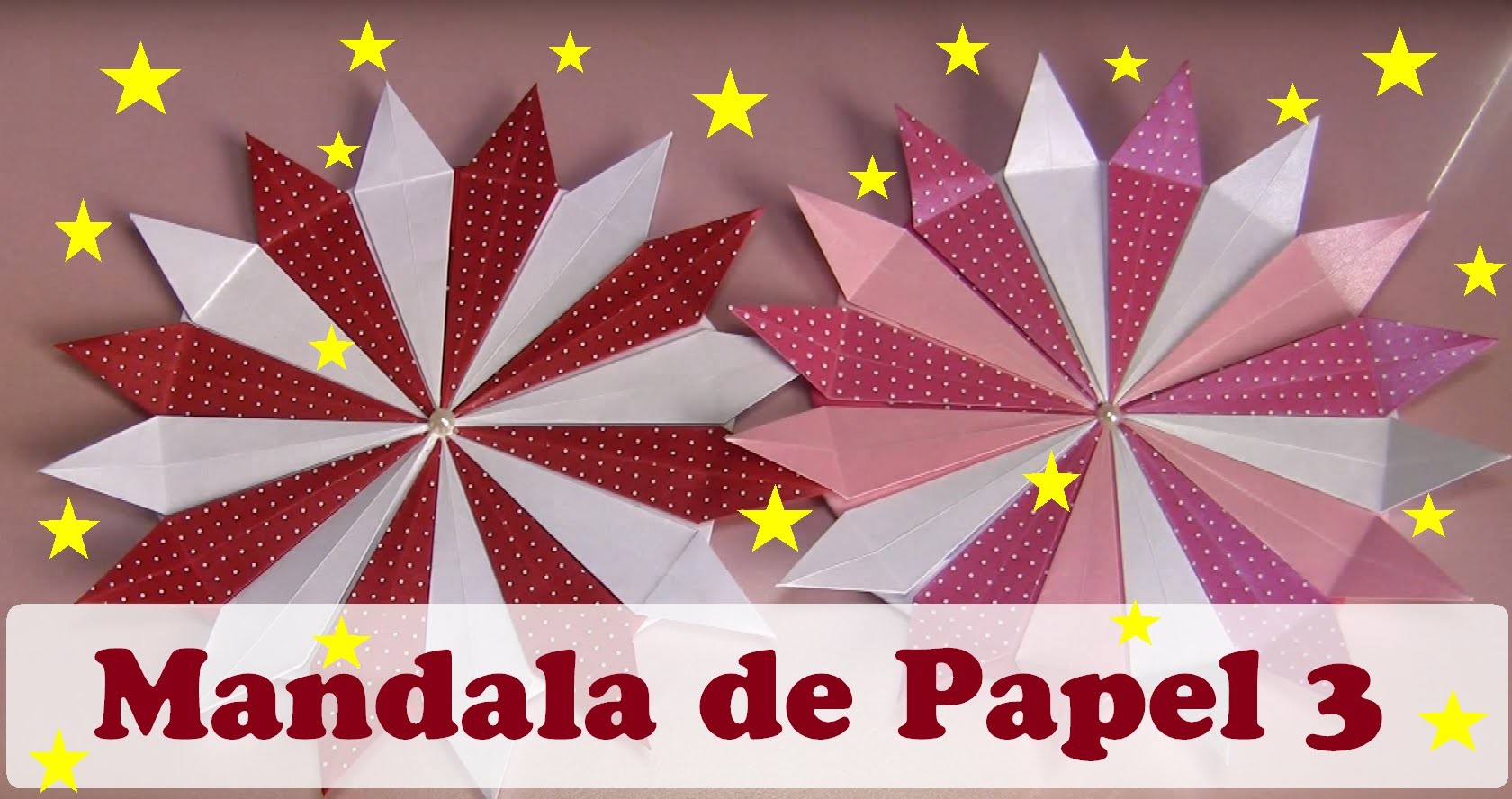 MANDALA DE  PAPEL 3 - ORIGAMI - MANDALA  SOLAR