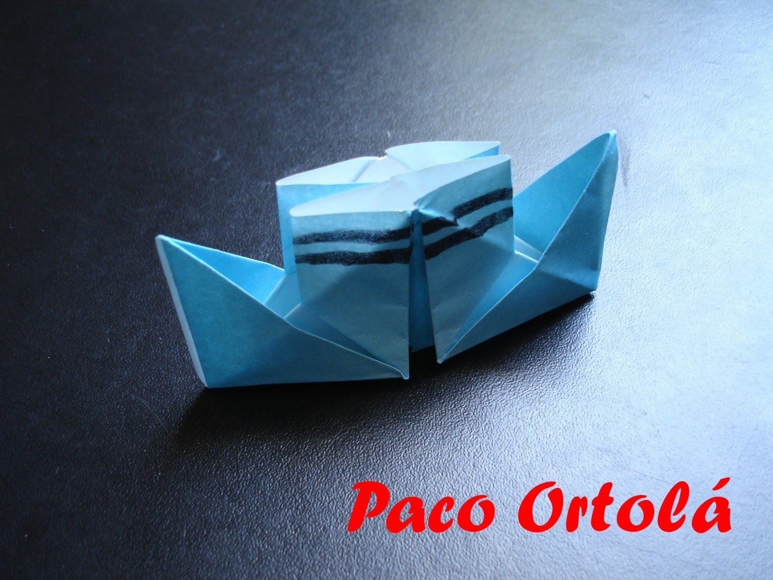 Origami ou dobradura   Barquinho I