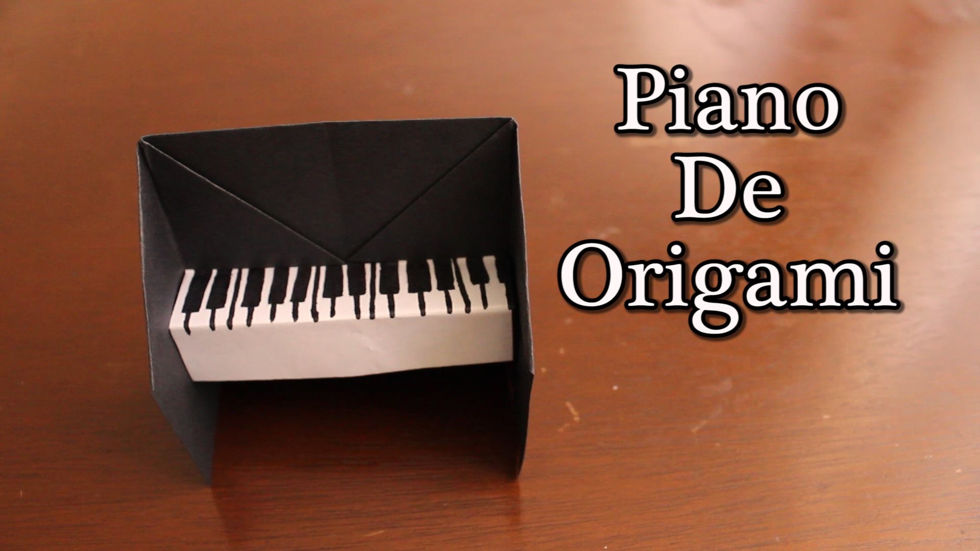 Piano De Origami ¡TUTORIAL!