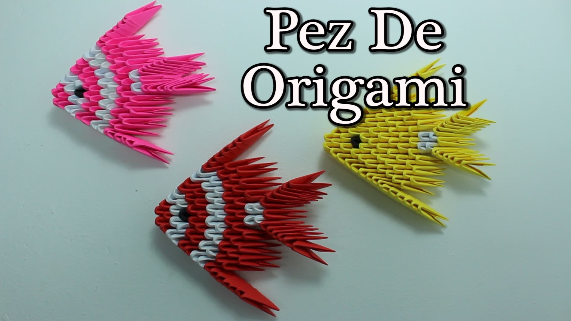 3D Origami Fish. Pez Origami 3D ¡TUTORIAL!