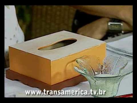 Tv Transamérica Tecnica aplicada pronveçal com patina dourada