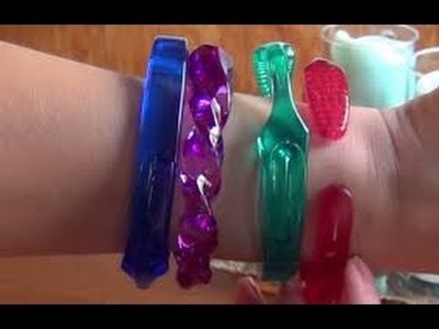 DIY - Bracelete de escova de dente