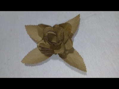 Diy: Flor abacaxi feita com rolinho de papel