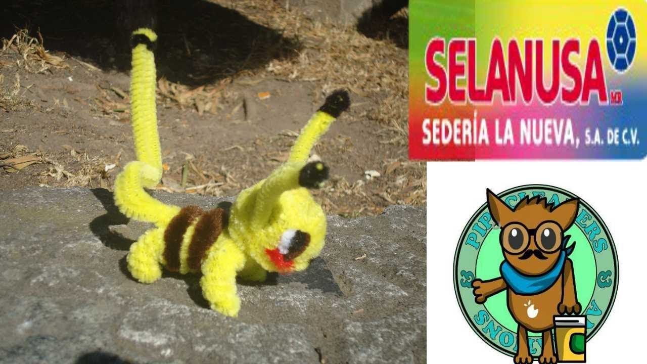 Como hacer un pikachu con limpiapipas