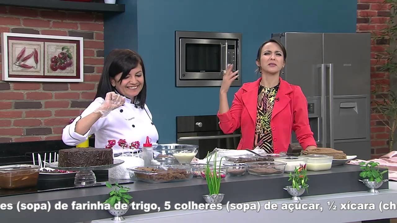 Mulher.com 06.10.2014 - Bolo cake pops por Maria do Socorro - Parte 1