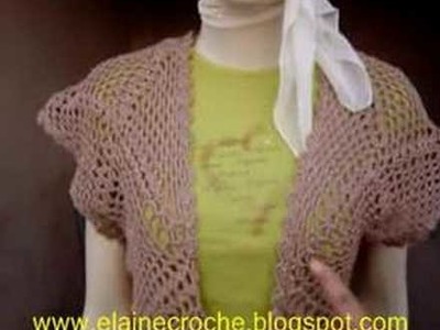 CROCHE - MEDIR O BOLERO TRANSPASSADO