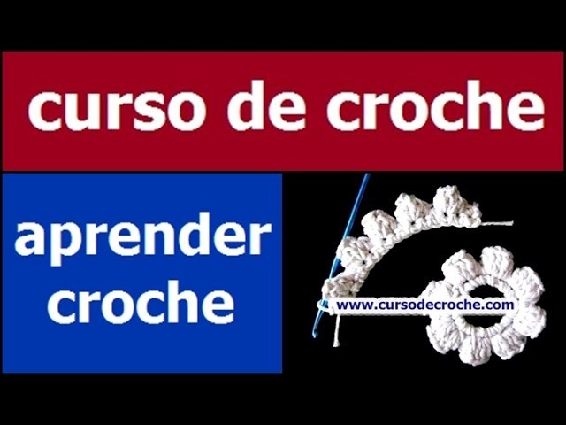 CROCHE DE CROCHE AULA 063.081 PONTO PIPOCA EM CROCHE CIRCULAR