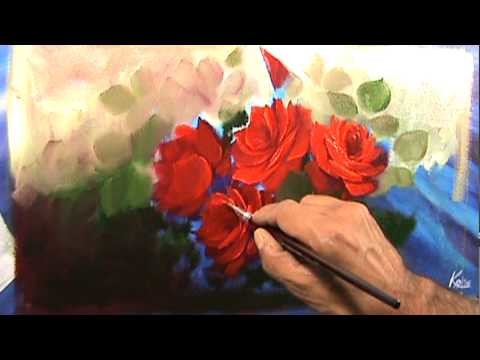 Pintado rosas vermelhas segundo video
