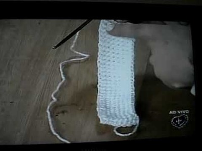 Touca Bebê crochet tunisiano Mary Magoga