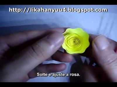 [Quilling] Tutorial Rosa Espiral Grande 2  (Spiral Rose)