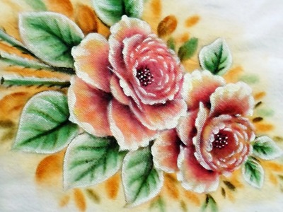 Rosas - Pintura em Tecido -  Aula Resumida