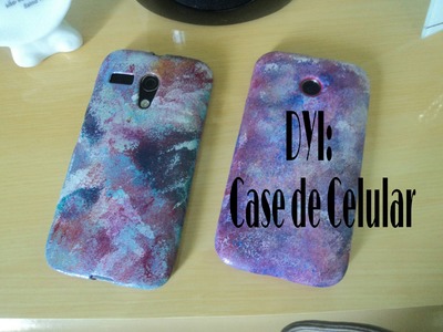 DIY costumizando capa.case para celular com esmalt