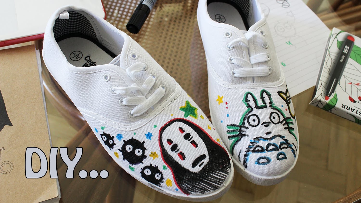 DIY Ghibli Shoes ♥ Dipingi le tue Scarpe!!
