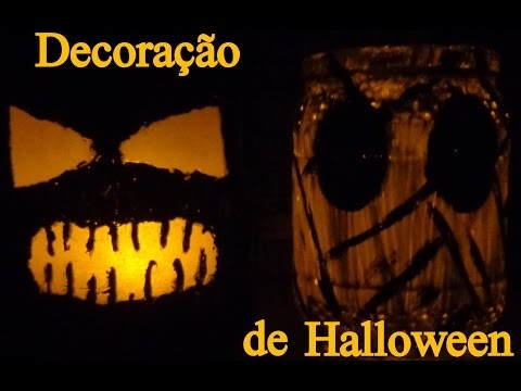 Decoração de Halloween - DIY Luminárias