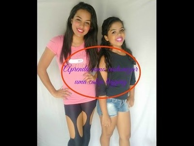 DIY - Customizar Uma Calça Legging  Super Fácil