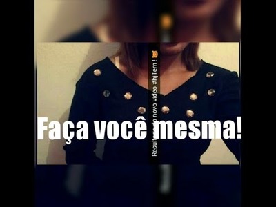 DIY: Faça você mesma || Costumizando 2 camisas ||