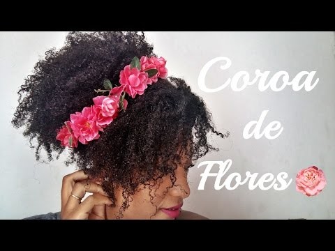 Diy - Faça voçê mesmo .Coroa de flores super fácil : Por Mariiana Reis.
