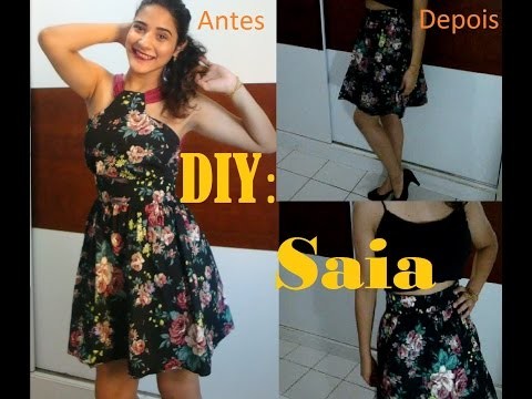 DIY: Transforme seu vestido em uma saia| MUITO FÁCIL