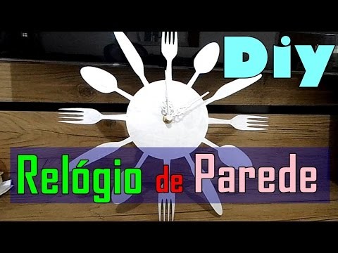 Relógio Talheres - MDF DIY #OUTUBROROSA
