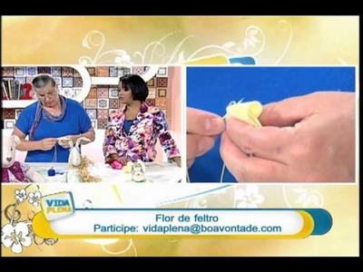 Artesanato - Flor de feltro