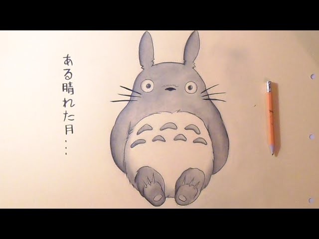 Drawing Totoro (Mi vecino Totoro)