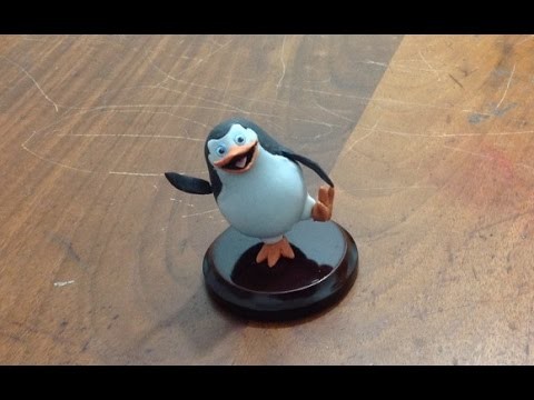 Pinguino - Madagascar - Tutorial porcelna fria.plastilina