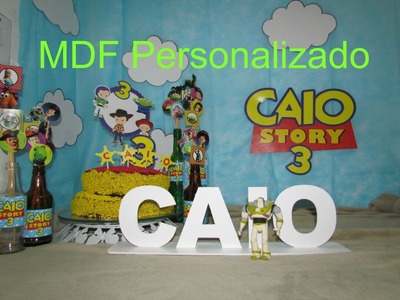 Nome Personalizado DIY-  Pintando MDF.