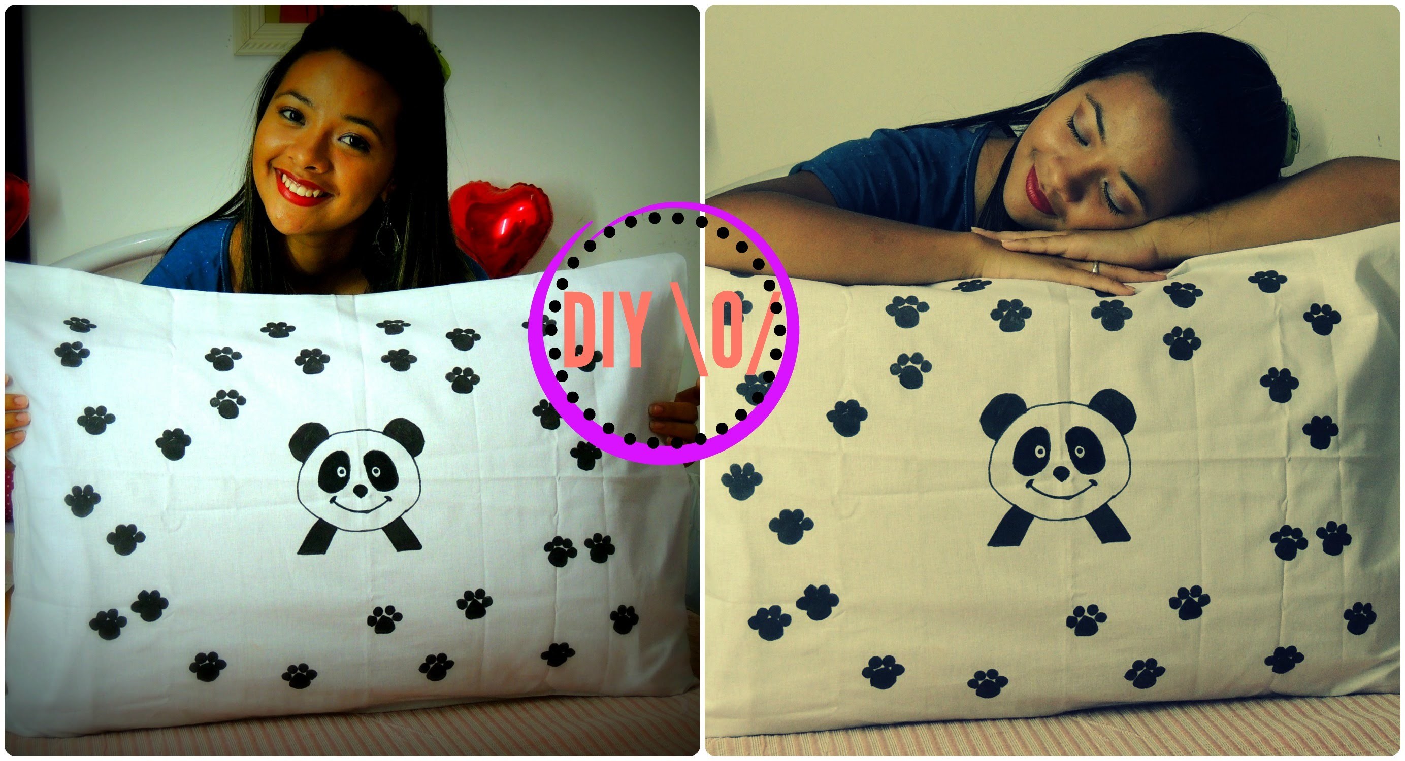 DIY| Fronha de Panda 