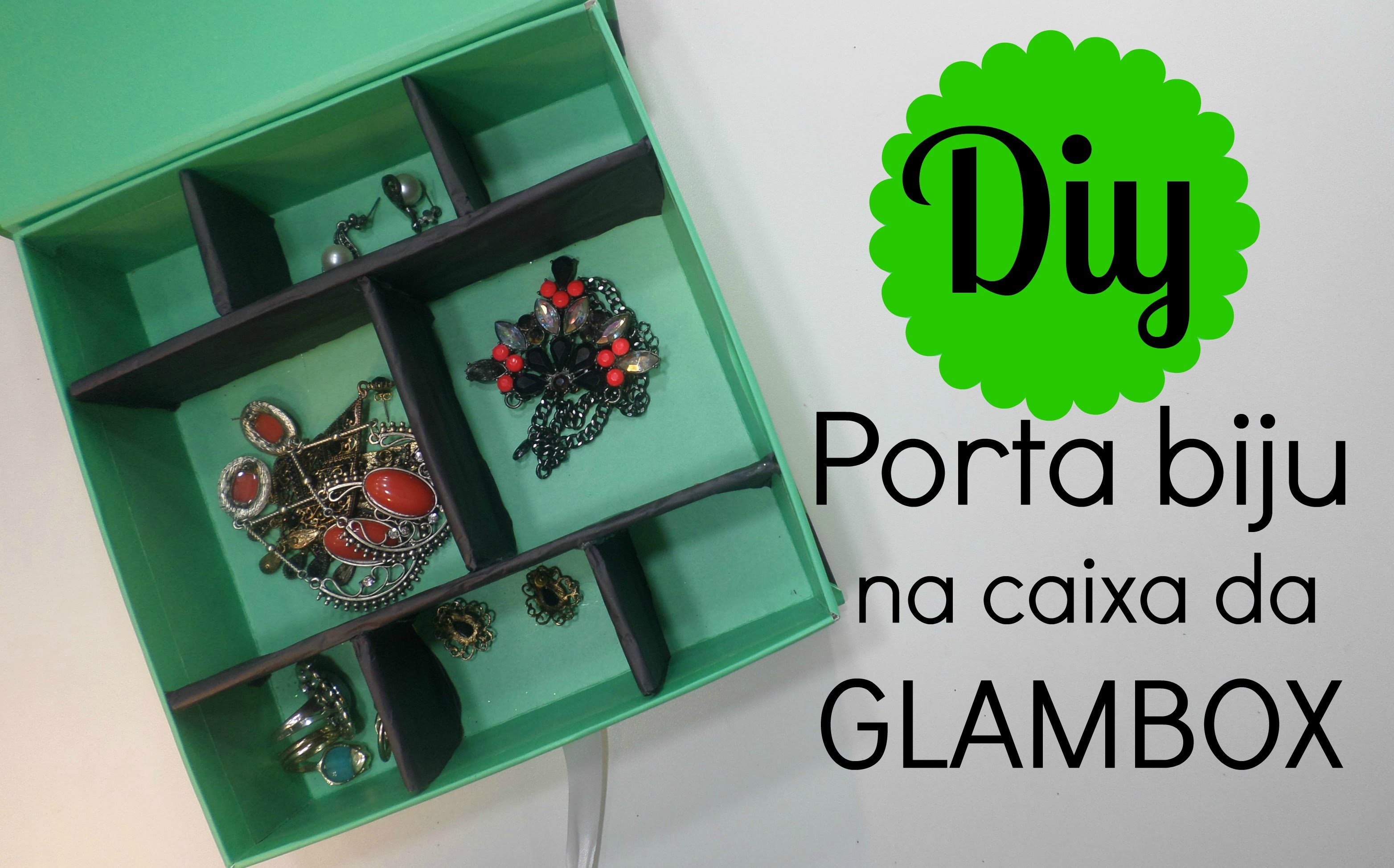 DIY: Porta biju na caixa da Glambox - Por Fran Rodrigues