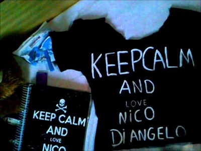 DIY:camiseta Percy Jackson(Nico Di Ângelo)-Sabriny Almeida