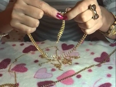 DIY Collar de flequito de cadena