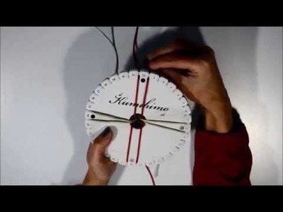 TUTORIAL KUMIHIMO - CORDONE QUADRATO