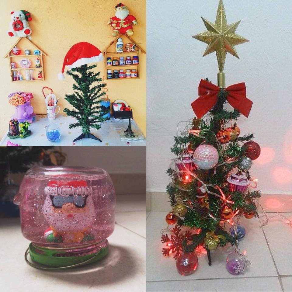 DIY: árvore de Natal e snowglobe